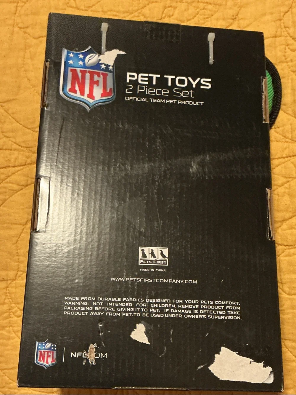 NFL Dallas Cowboys Plush Football & Touchdown Tug Toy - Blue & Green